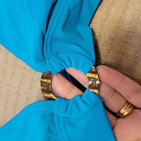 Aqua Bikini Top Halter - Picture 2 of 3